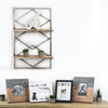 Wood and Metal Hanging Shelf Rack